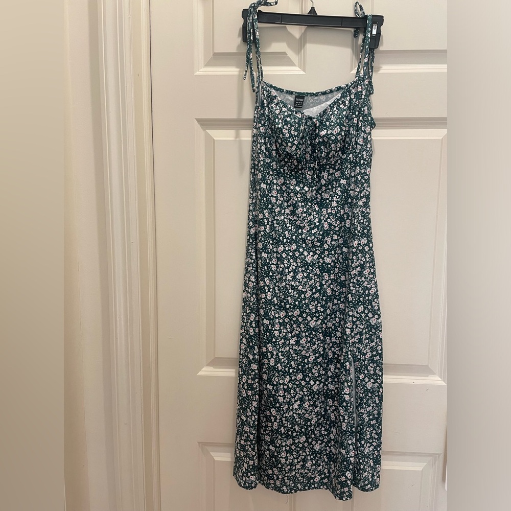Floral Green Dress